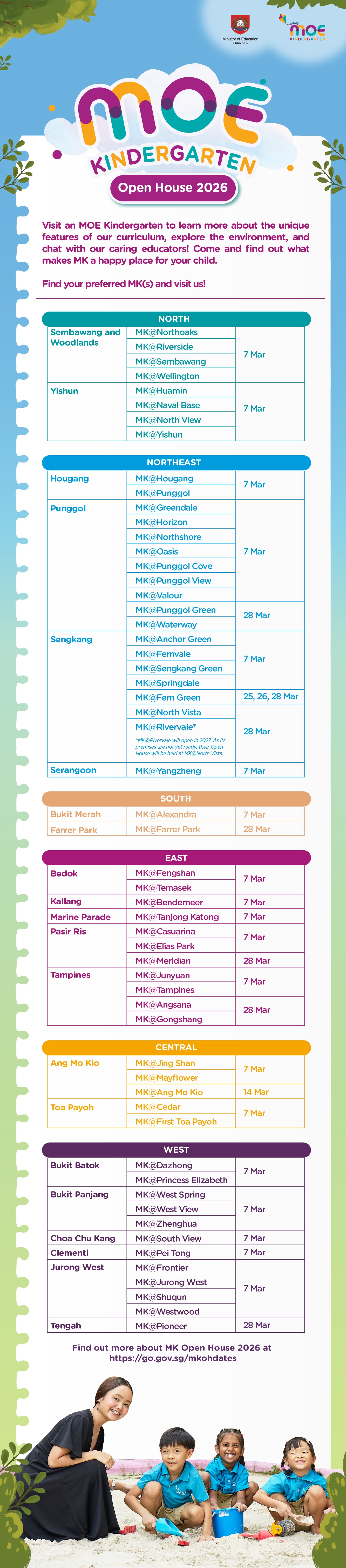 Moe Open House schedule final